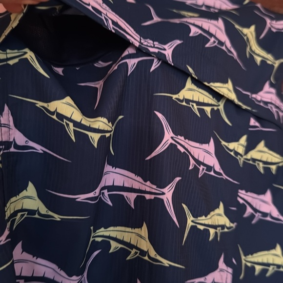 Reel Legends Mariner Performance sleeveless button front shirt. Small. New. - Picture 6 of 7